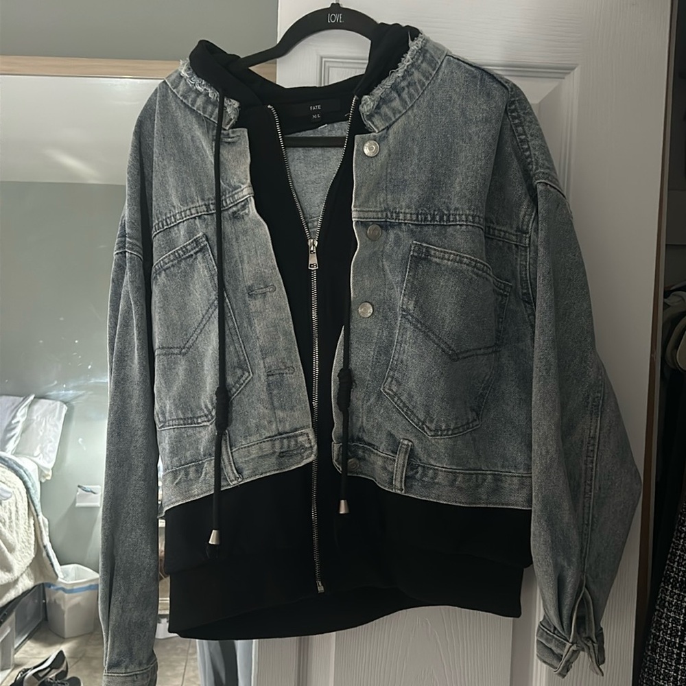 Fate denim jacket/sweatshirt